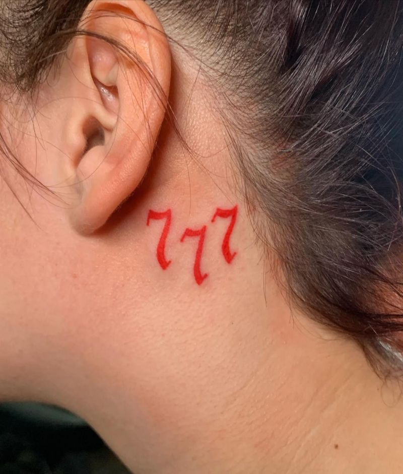 30 Classy 777 Tattoos for Your Next Ink