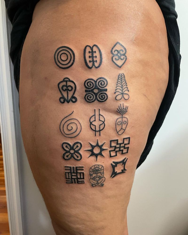 30 Unique Adinkra Tattoos You Must Love