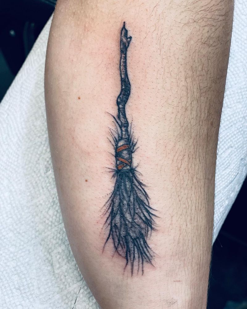 30 Awesome Broom Tattoos You Can Copy