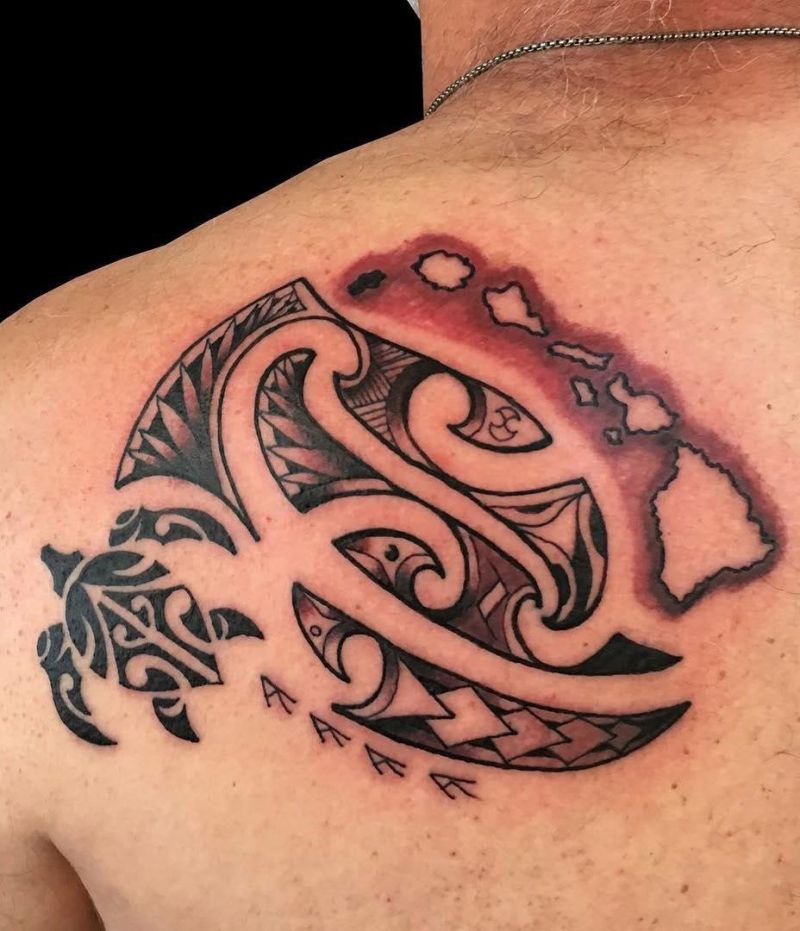 30 Awesome Hawaiian Islands Tattoos You Must Love