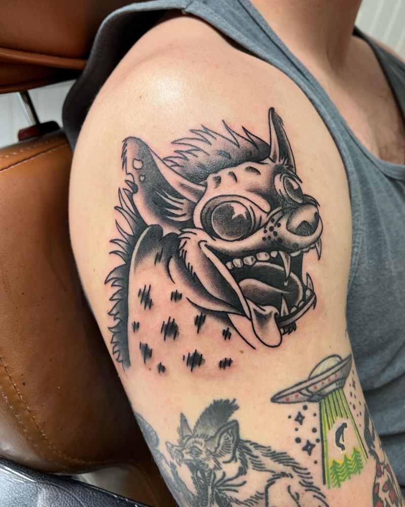 30 Awesome Hyena Tattoos You Can Copy