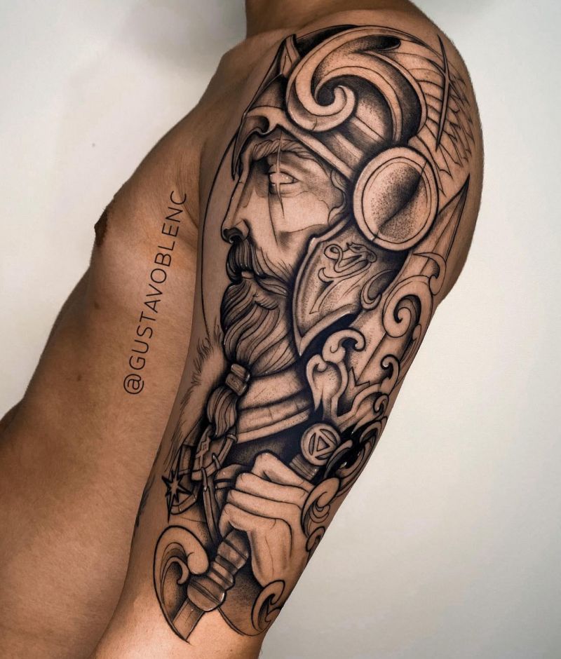 30 Awesome Odin Tattoos You Must Love