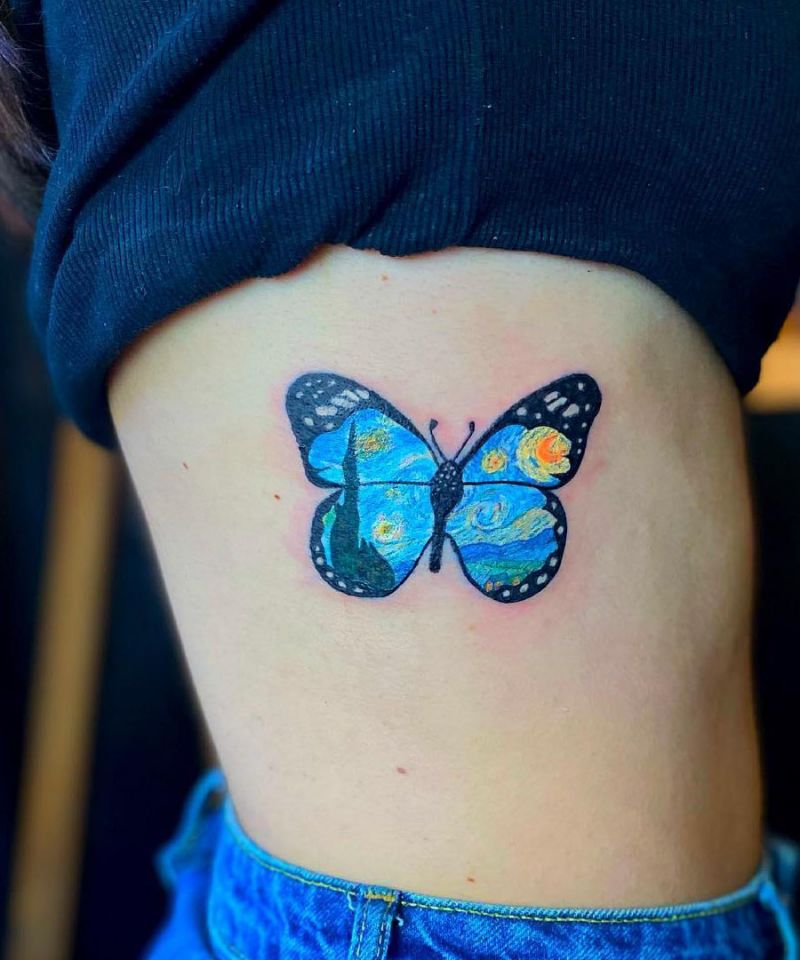 30 Awesome Starry Night Tattoos to Inspire You