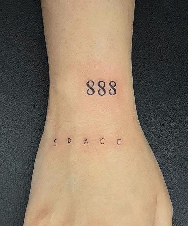 20 Awesome 888 Tattoos You Will Love