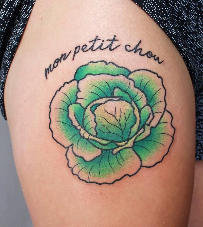 30 Unique Cabbage Tattoos You Can Copy