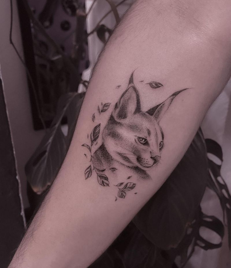 30 Awesome Caracal Tattoos You Can Copy