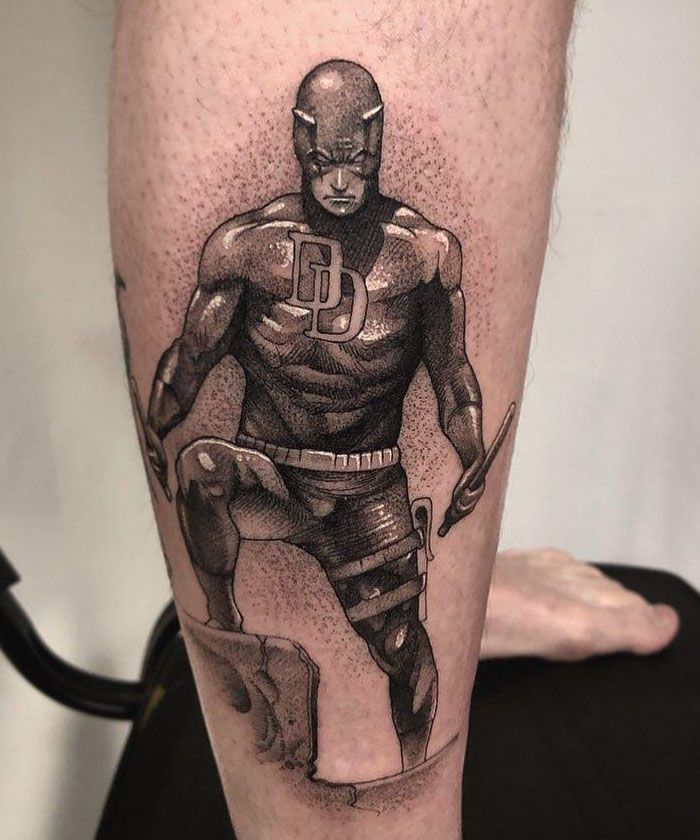 30 Unique Daredevil Tattoos for Your Next Ink