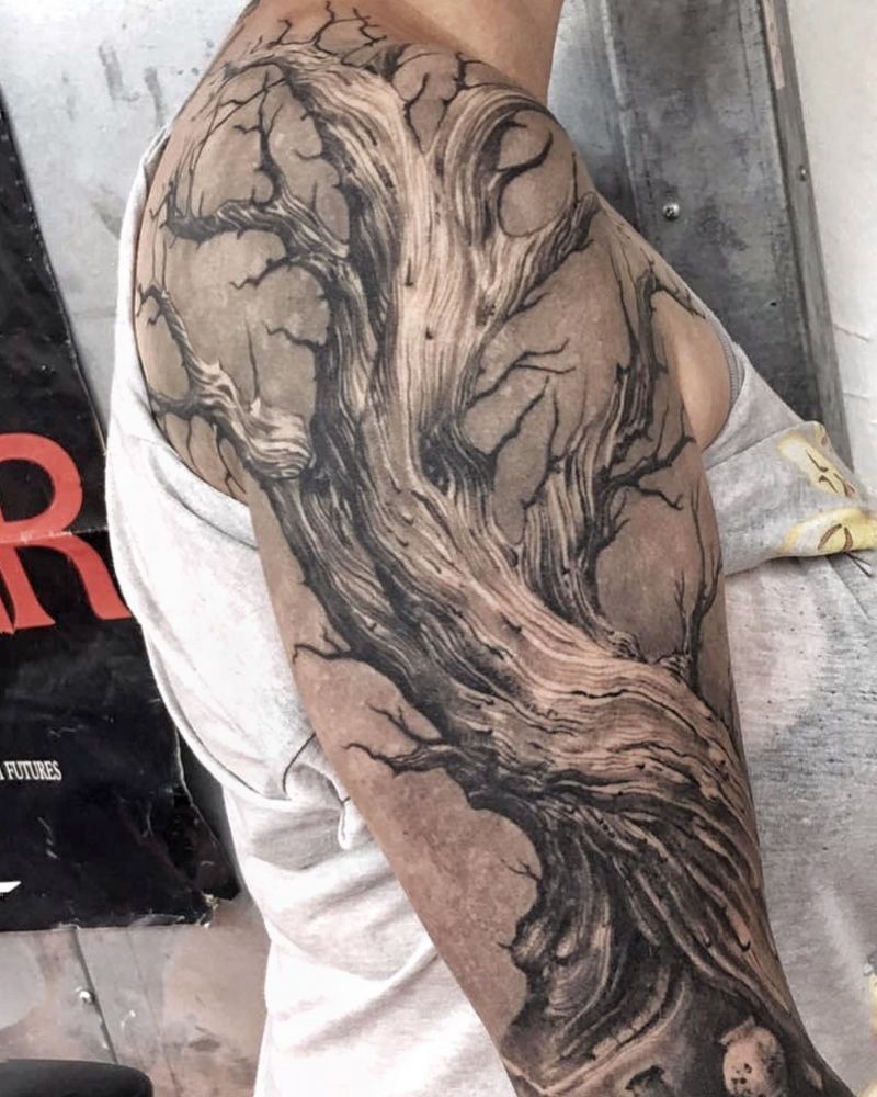 30 Unique Dead Tree Tattoos You Will Love