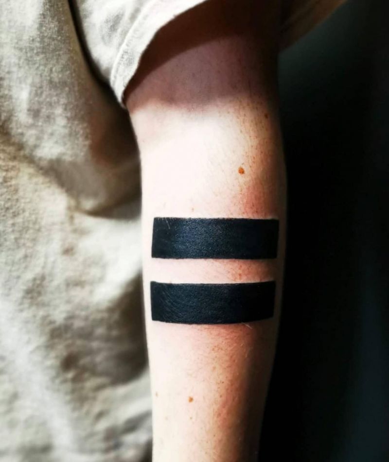 20 Unique Equal Sign Tattoos You Can Copy