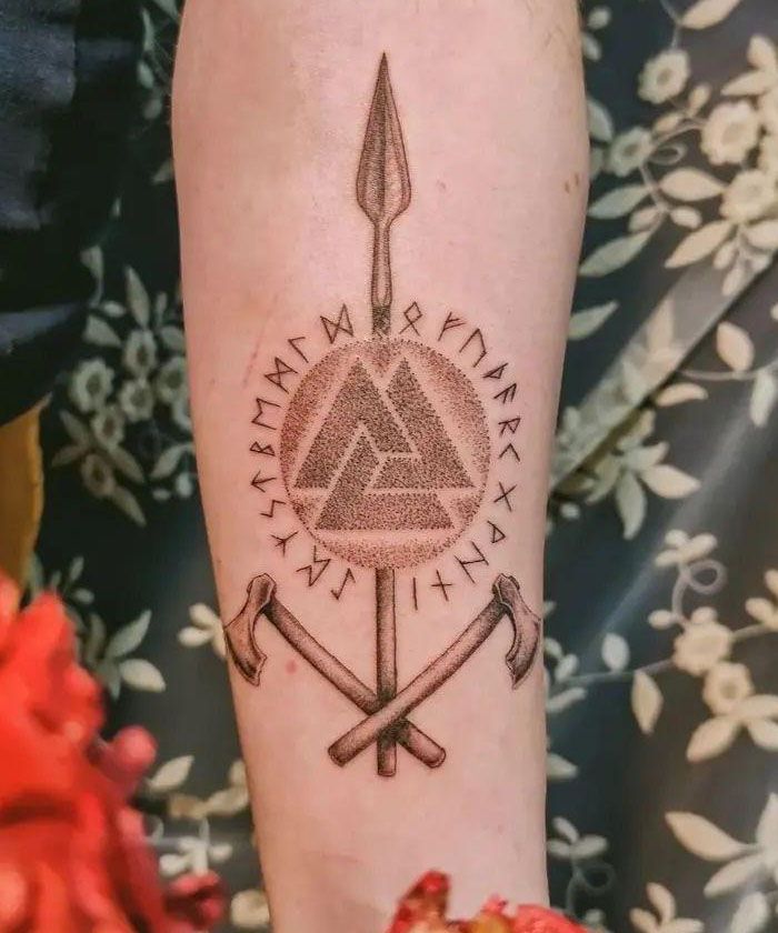 30 Unique Gungnir Tattoos You Will Love