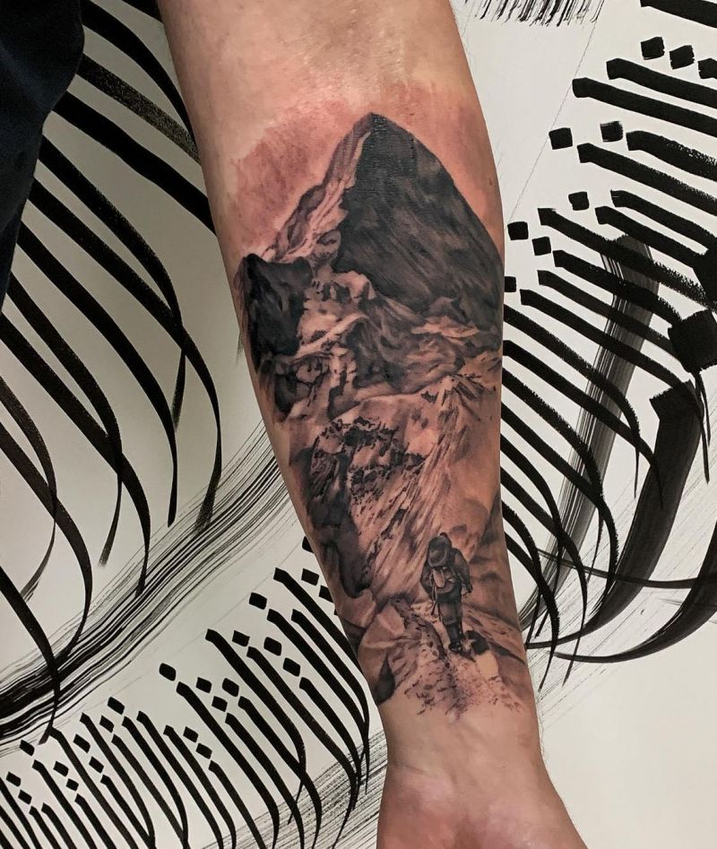 30 Awesome Mount Everest Tattoos For Your Next Ink