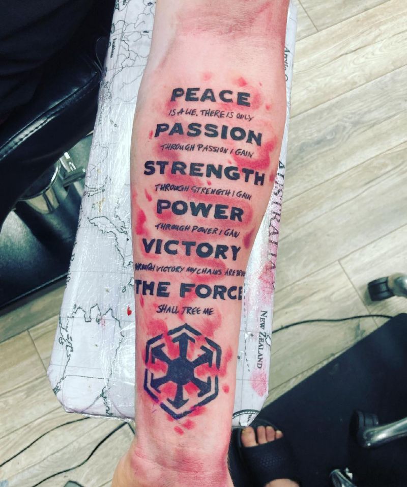 30 Amazing Sith Symbol Tattoos You Must Love