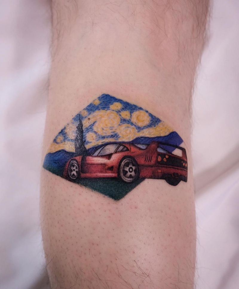 30 Awesome Starry Night Tattoos to Inspire You