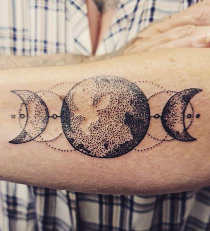 30 Awesome Triple Goddess Tattoos to Inspire You