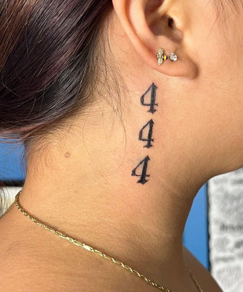 30 Unique 444 Tattoos for Your Next Ink