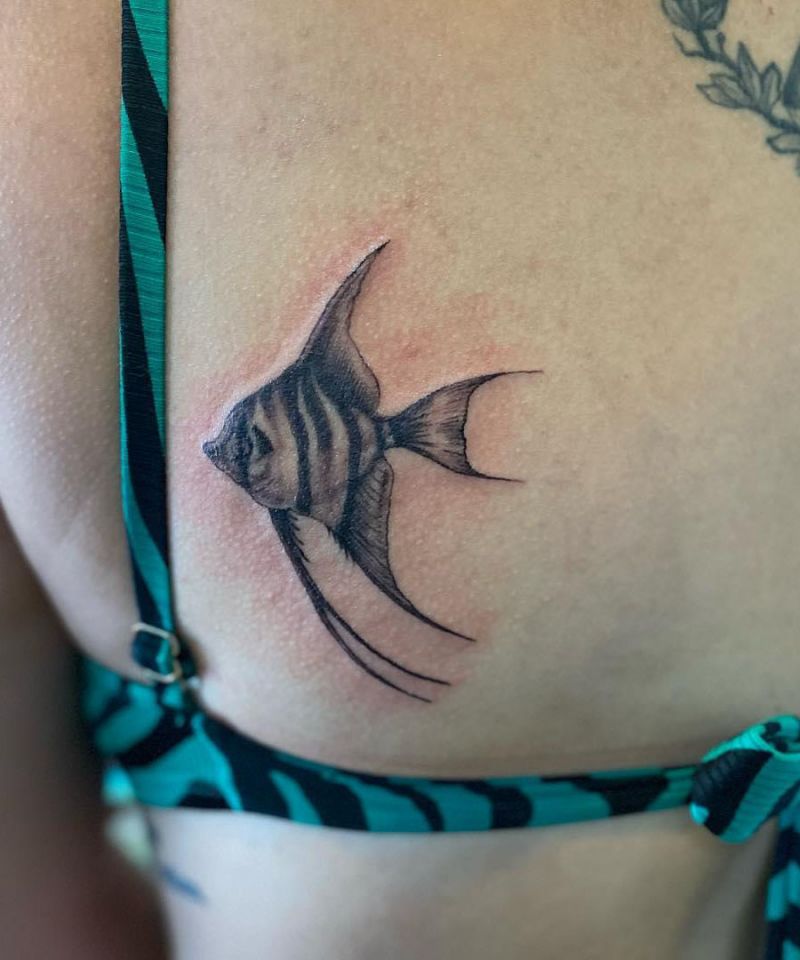 30 Pretty Angelfish Tattoos You Will Love