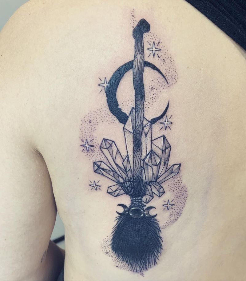 30 Awesome Broom Tattoos You Can Copy