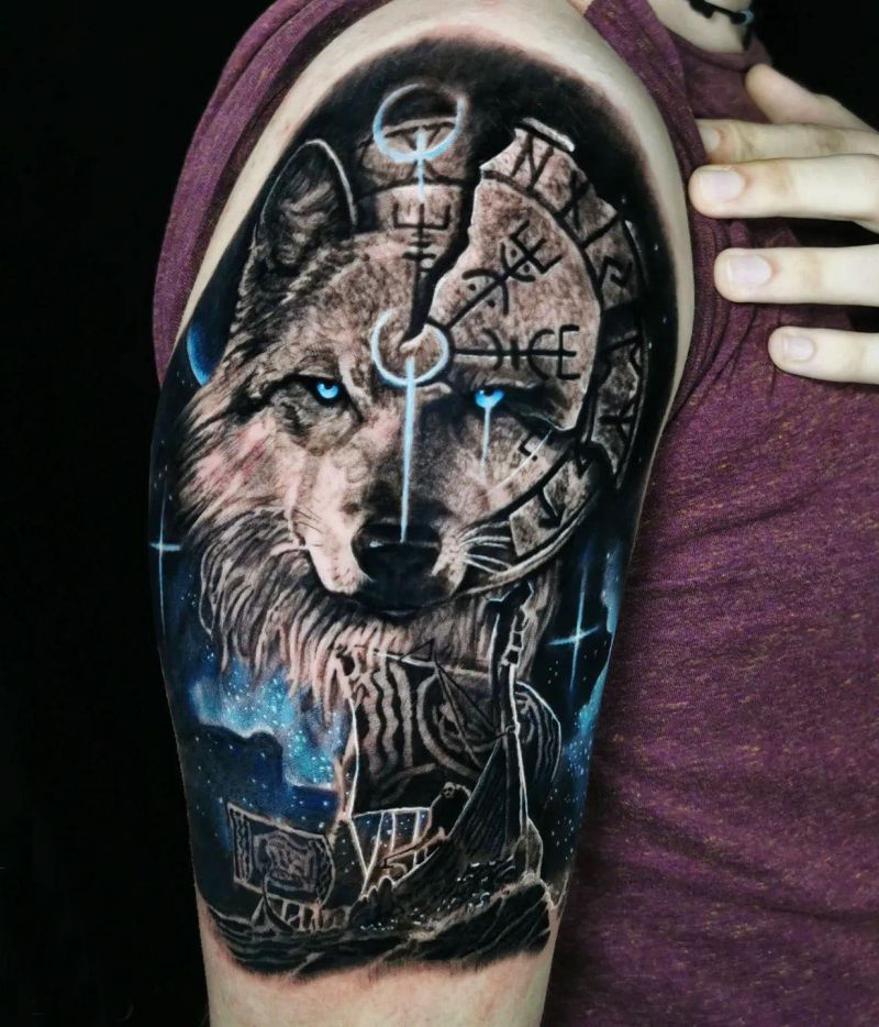 30 Awesome Fenrir Tattoos You Must Love