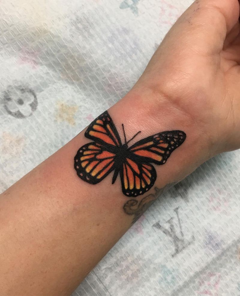 30 Pretty Monarch Butterfly Tattoos for Your Next Ink