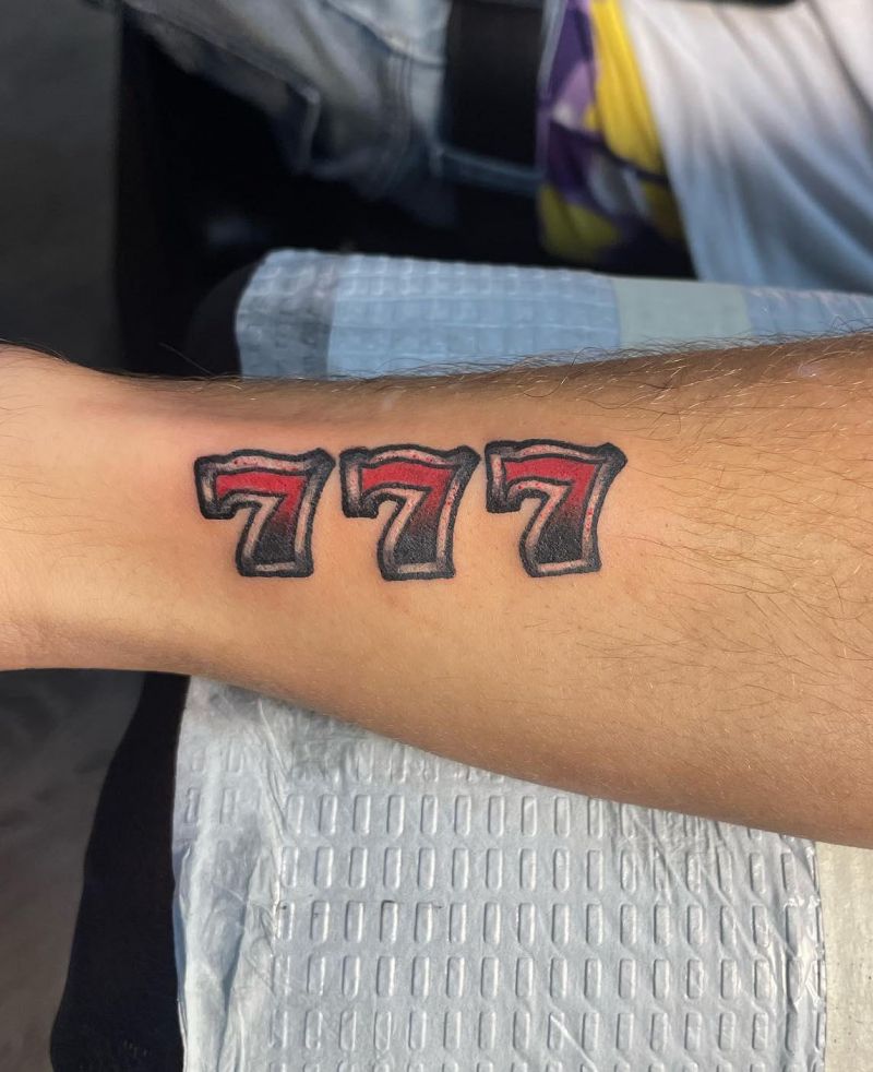 30 Classy 777 Tattoos for Your Next Ink