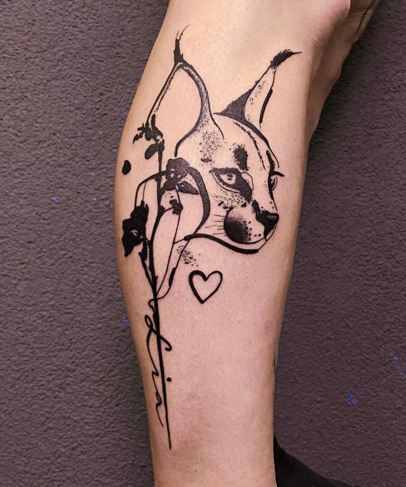 30 Awesome Caracal Tattoos You Can Copy