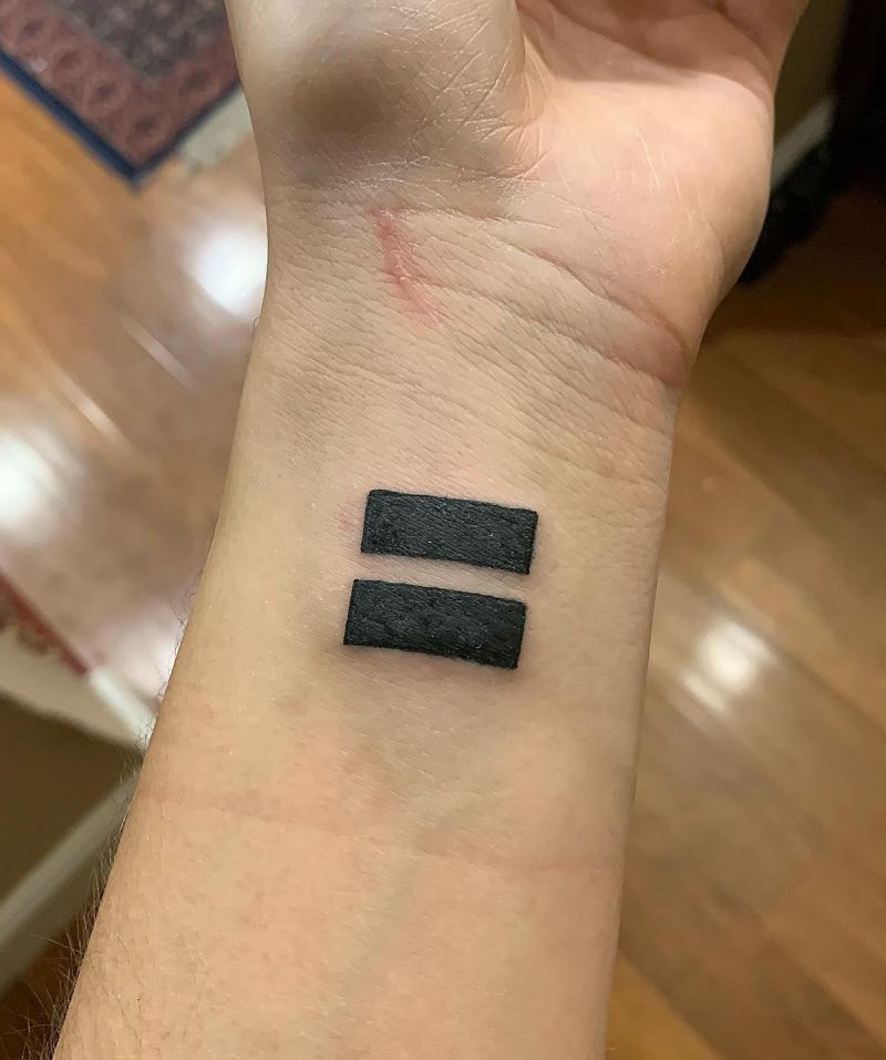 20 Unique Equal Sign Tattoos You Can Copy