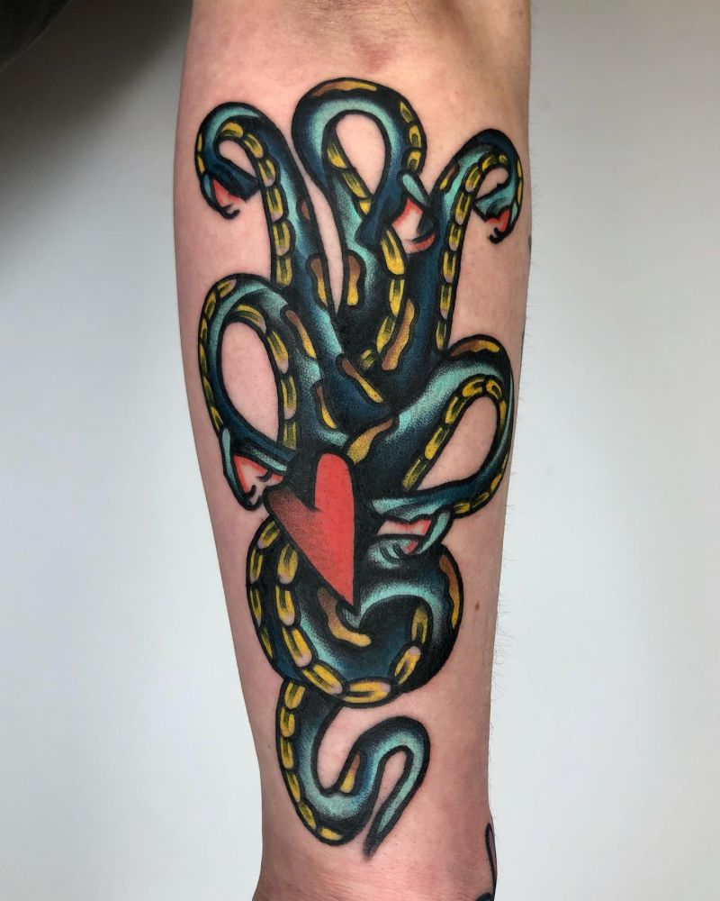 30 Awesome Hydra Tattoos You Can Copy