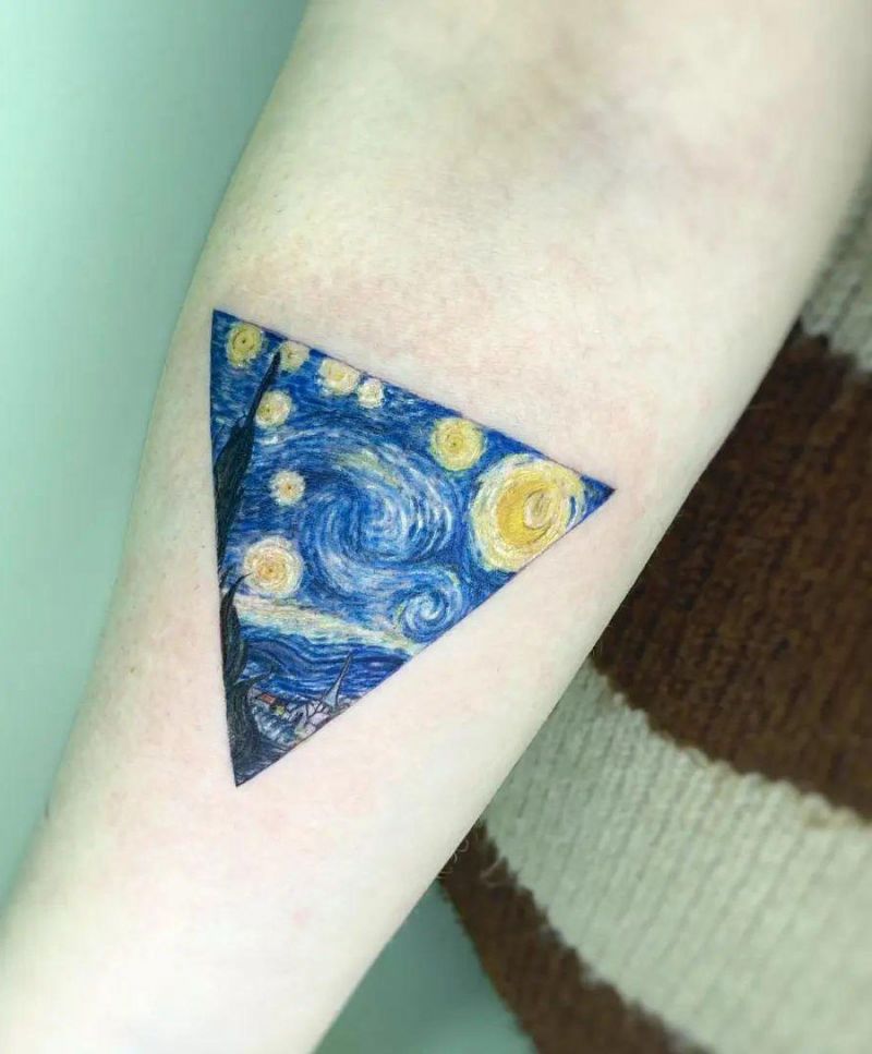 30 Awesome Starry Night Tattoos to Inspire You