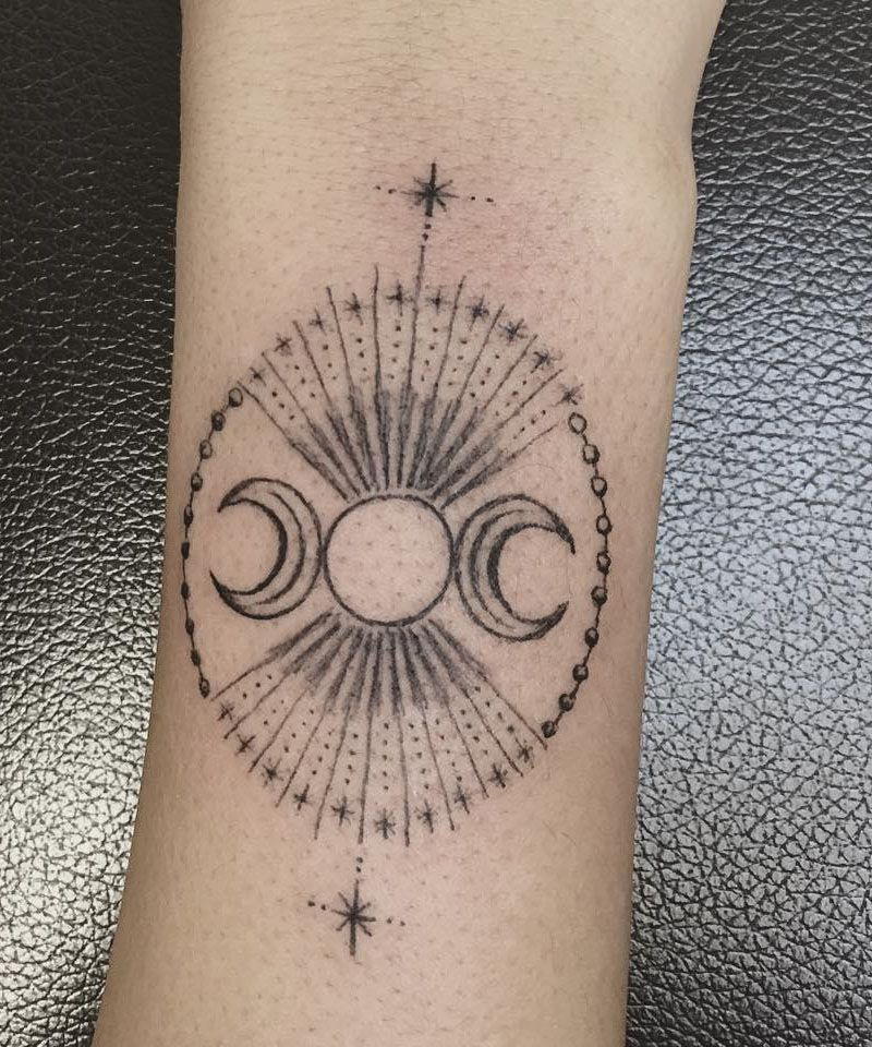 30 Awesome Triple Goddess Tattoos to Inspire You