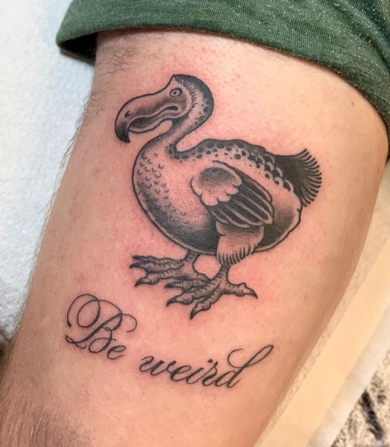 30 Awesome Dodo Tattoos You Will Love