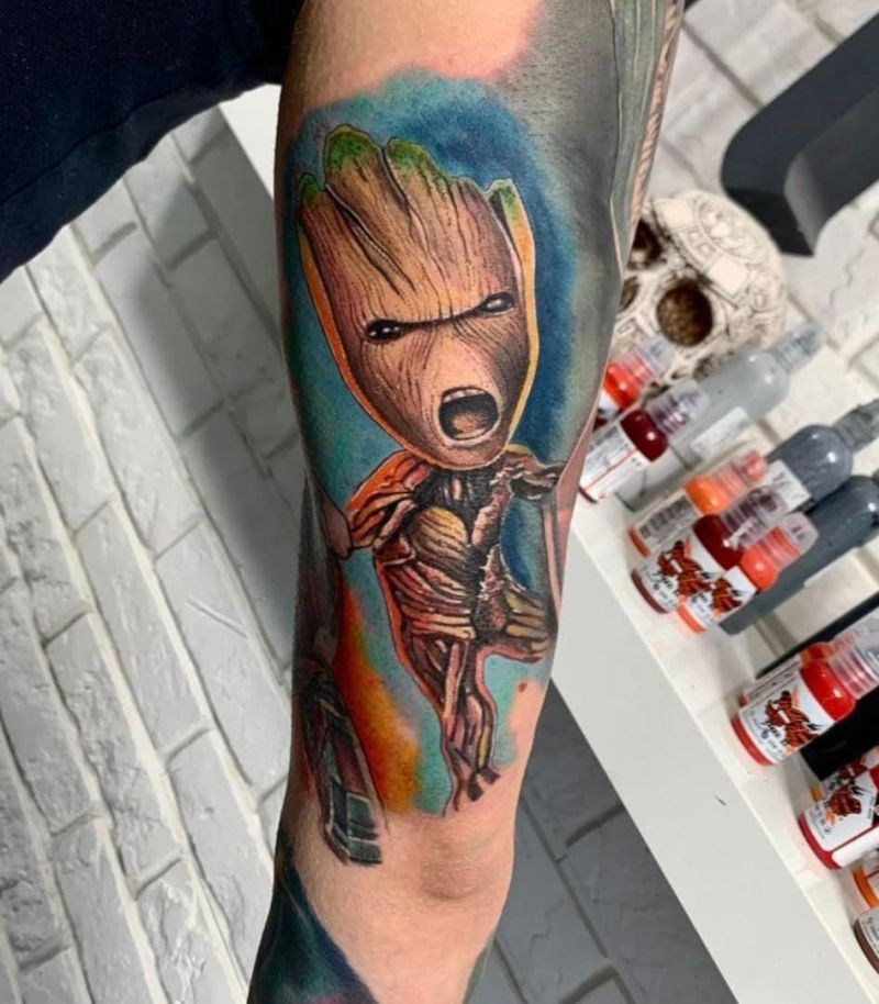 30 Awesome Groot Tattoos You Can Copy