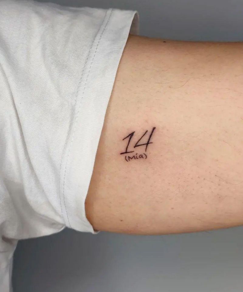 20 Unique 14 Tattoos You Will Love