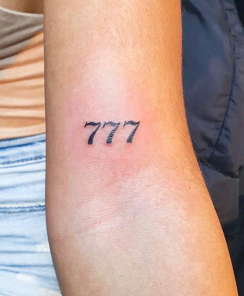 30 Classy 777 Tattoos for Your Next Ink