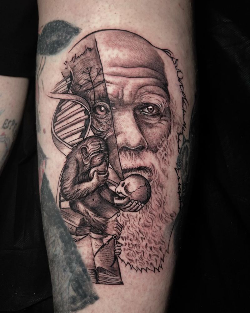 30 Great Darwin Tattoos for Your Next Ink