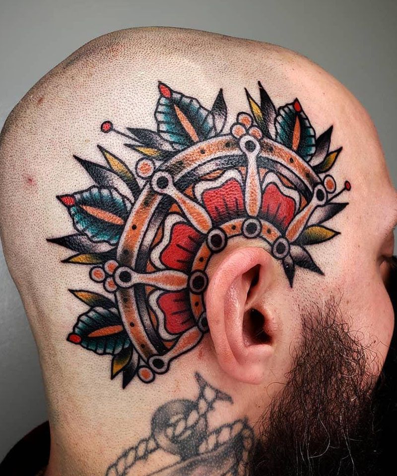 30 Awesome Dharma Wheel Tattoos to Inspire You