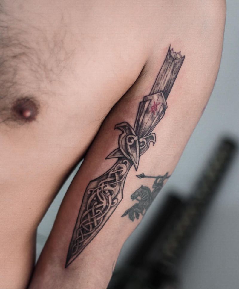 30 Unique Gungnir Tattoos You Will Love