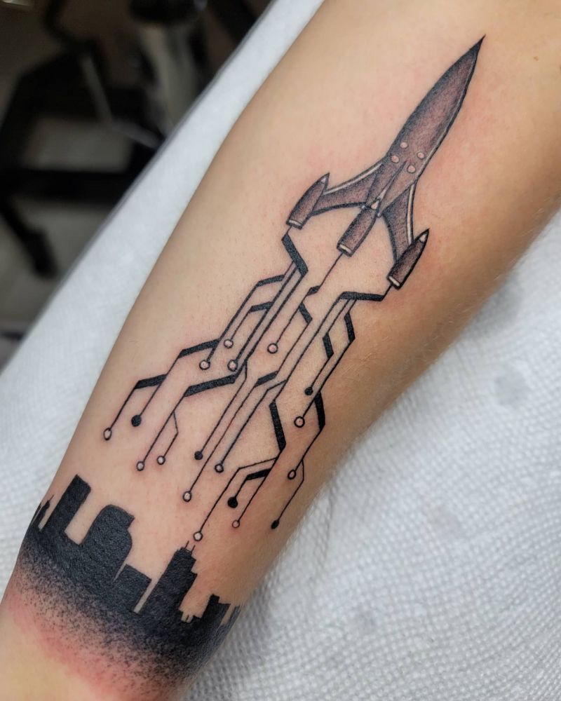 30 Gorgeous Spaceship Tattoos Make You Attractive