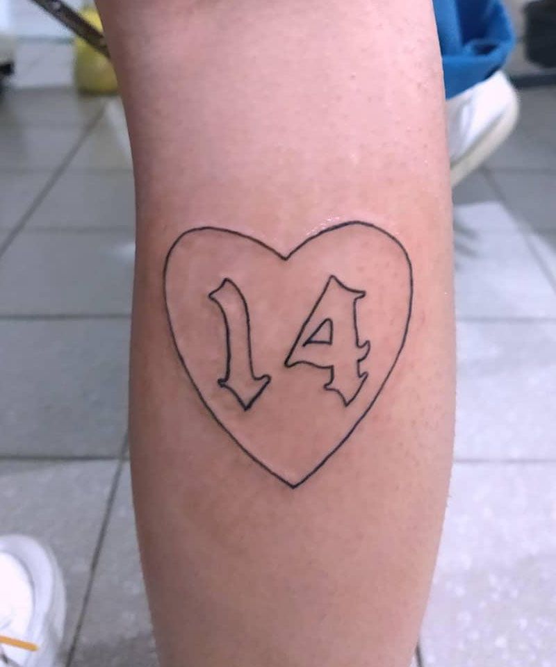 20 Unique 14 Tattoos You Will Love