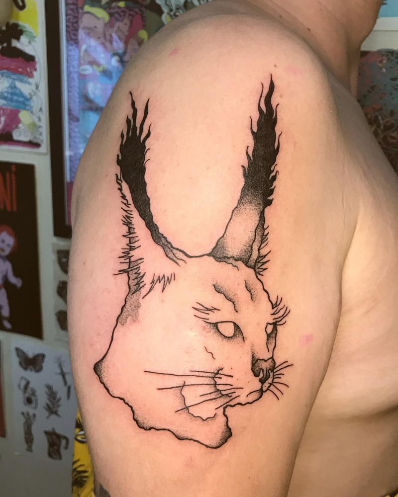 30 Awesome Caracal Tattoos You Can Copy