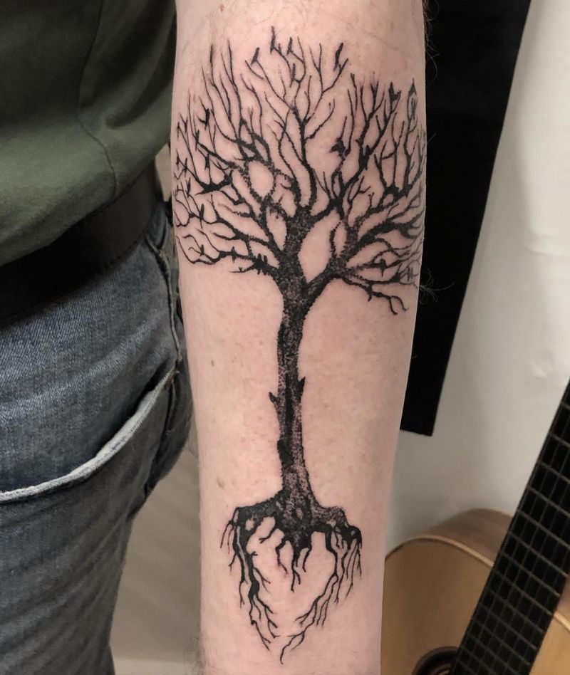 30 Unique Dead Tree Tattoos You Will Love