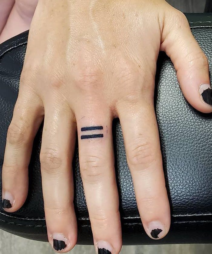 20 Unique Equal Sign Tattoos You Can Copy