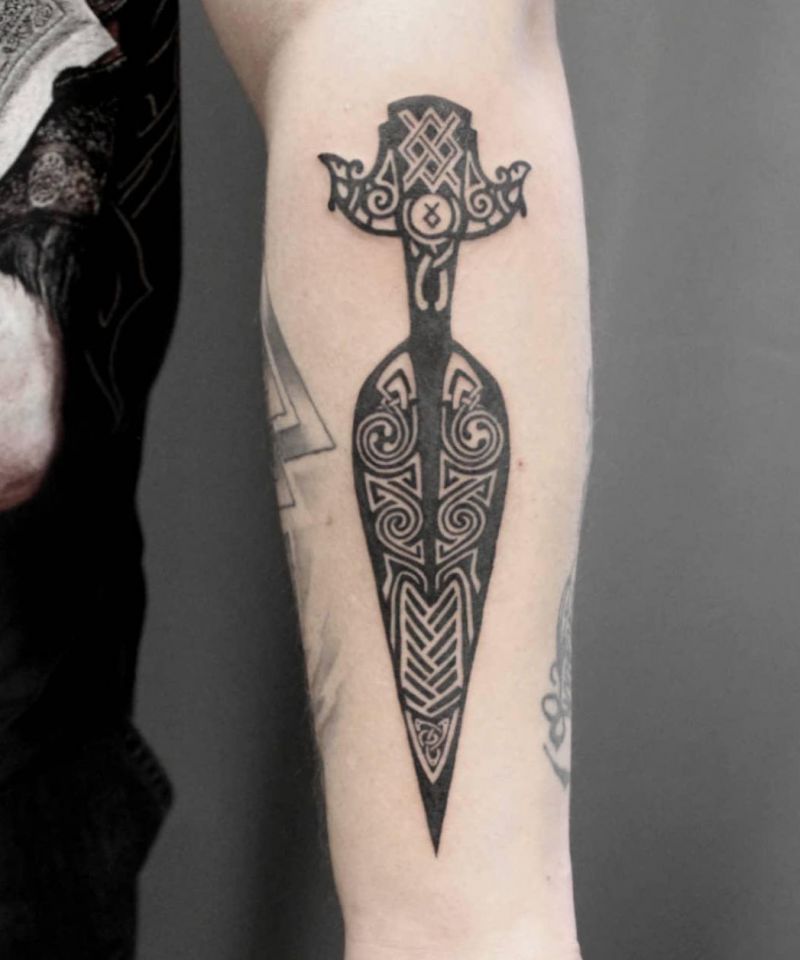 30 Unique Gungnir Tattoos You Will Love