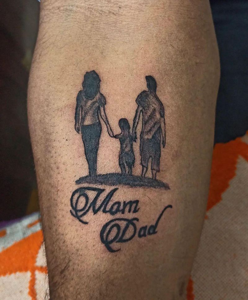 30 Great Mom Dad Tattoos For Your Inspiration