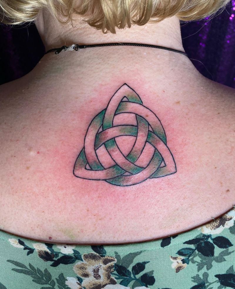 30 Awesome Trinity Knot Tattoos You Will Love