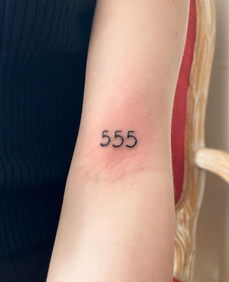 20 Unique 555 Tattoos You Will Love