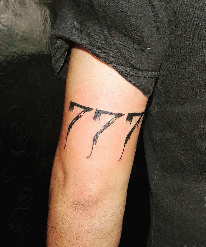 30 Classy 777 Tattoos for Your Next Ink