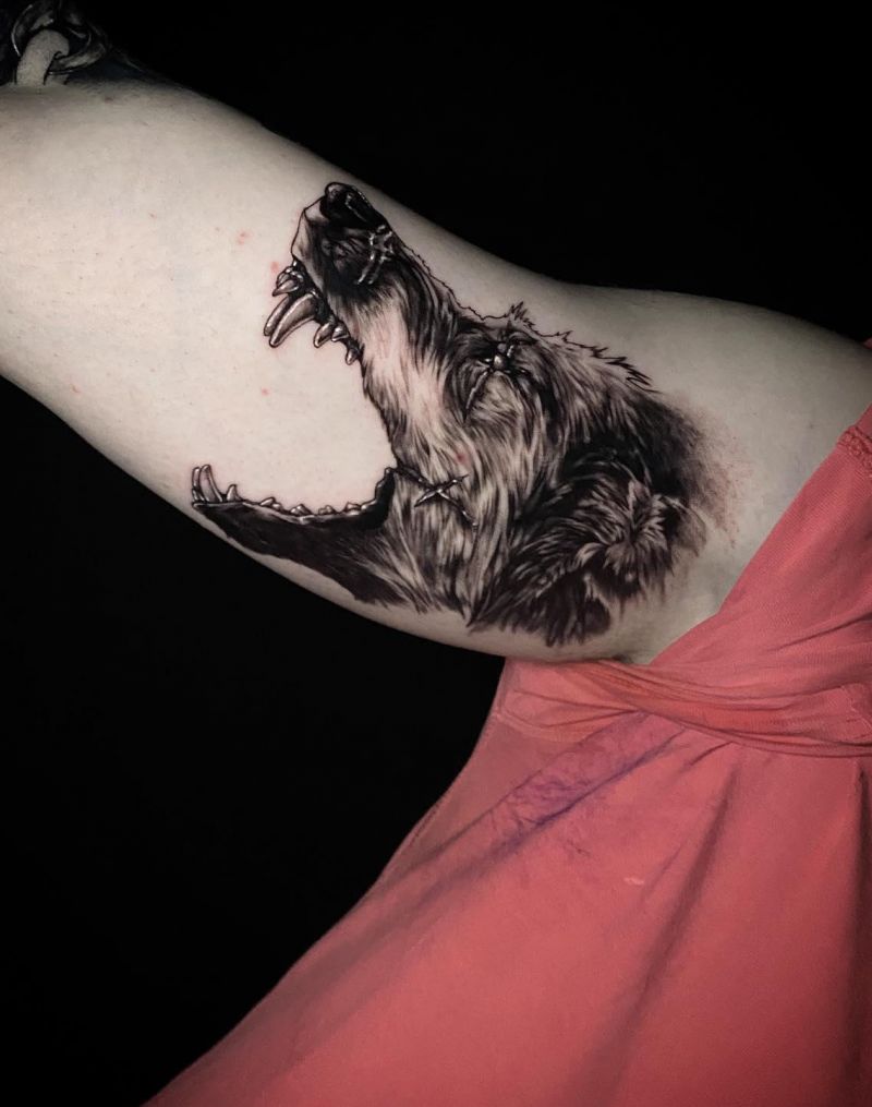 30 Awesome Fenrir Tattoos You Must Love