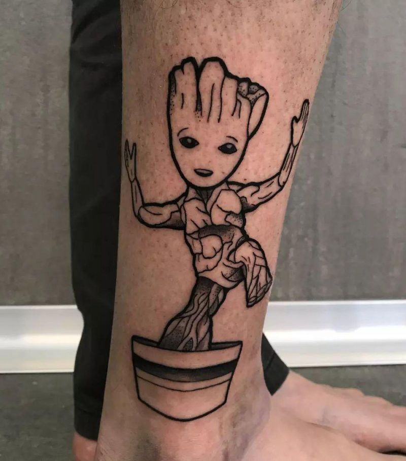 30 Awesome Groot Tattoos You Can Copy