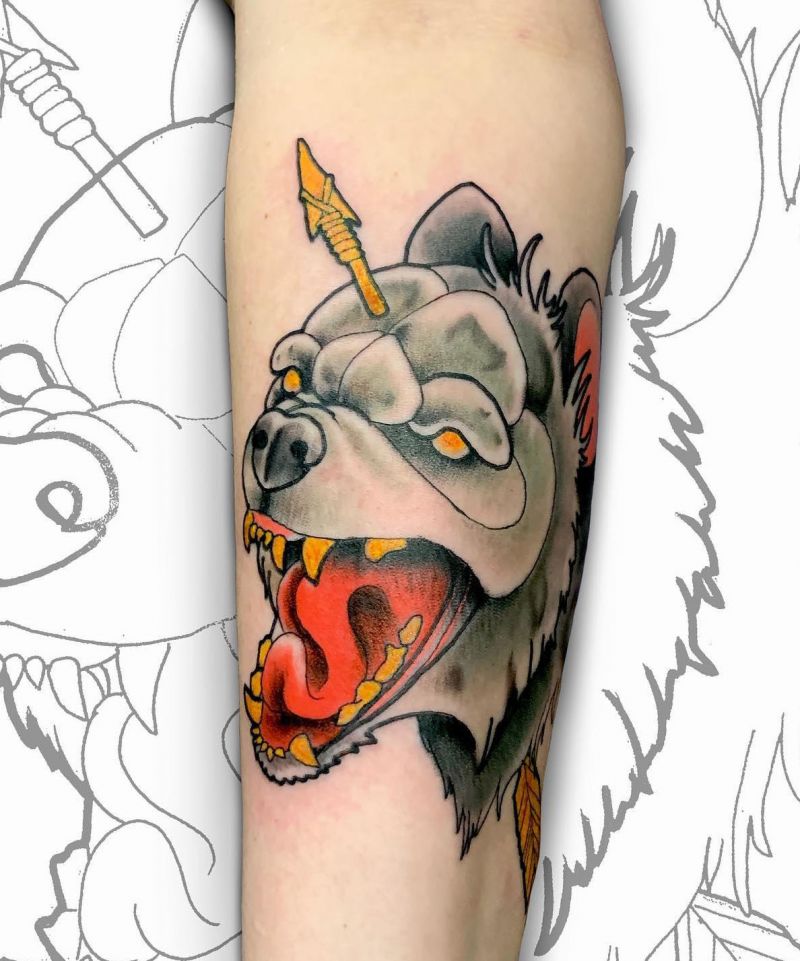 30 Awesome Hyena Tattoos You Can Copy