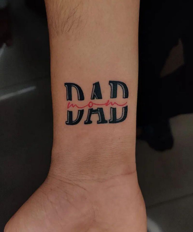 30 Great Mom Dad Tattoos For Your Inspiration